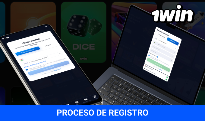 Proceso de registro 1win jugadores latinos